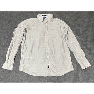 Tommy Hilfiger Khaki Classics Men's 16 34-35 Long Sleeve Shirt